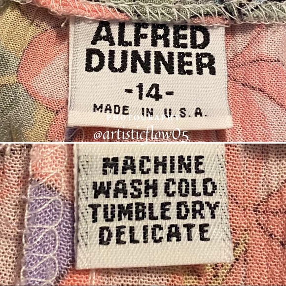 NEW! Vintage! Alfred Dunner Floral Long Skirt NWOT - Picture 4 of 4